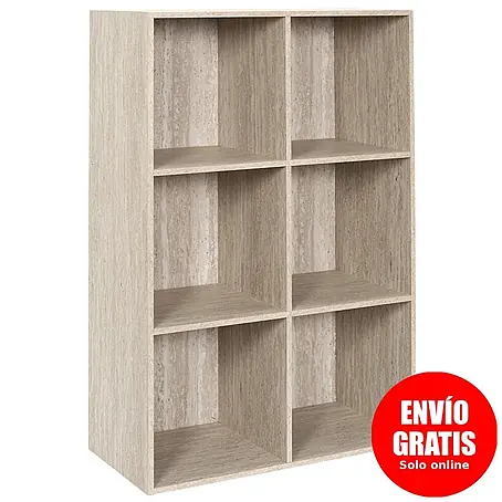 Home Deco Factory  Estantería de madera Pietra