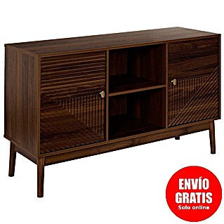 Home Deco Factory Tiffany Aparador (L x An x Al: 40 x 120 x 70 cm, Marrón, Número de puertas: 2 ud.)