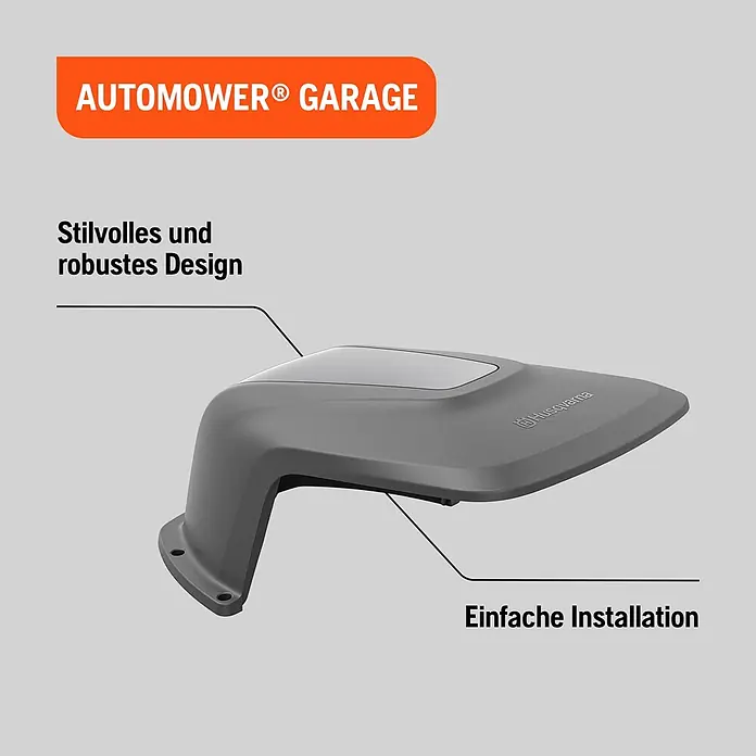 Husqvarna Mähroboter-Garage Aspire R4 - Grau, Aspire R4 - Stilvolles, robustes graues Automower®-Garagendach zur einfachen Installation.