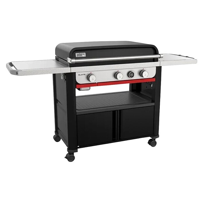 Weber Plinski žar SLATE GP 76 cm Plancha  (Površina za peko (Š x G): 76 x 46 cm, 10,6 kW, Število gorilnikov: 3 kos) | 8313 - Gasgrill Marke | ICGA - Grillgeräte | ICG - Grillgeräte / Grillzubehör | IC - Freizeit im Garten | I - Stadtgarten | BAUHAUS