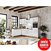 BAUHAUS Cocina esquinera Marleen (An x Pr: 280 x 170 cm, Blanco, Con electrodomésticos, Color del cuerpo: Blanco) | BAUHAUS