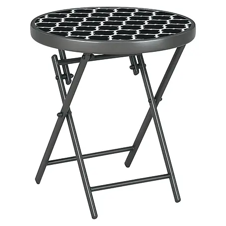 Outsunny  Garten-Beistelltisch