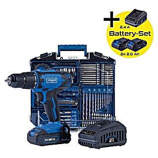 Scheppach IXES 20V Akku-Bohrschrauber-Set Mobile Werkstatt C-DTB74/2-x (20 V, 2 Akkus, 2 Ah, 50 Nm, 79 -tlg.)