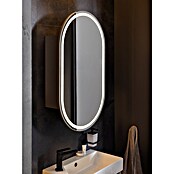 Camargue Point LED-Spiegelschrank (B x H: 54 x 90 cm, Holz, Anthrazit, DIN Anschlag: Links) | BAUHAUS