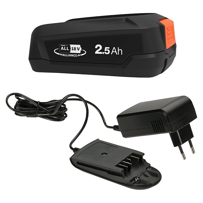 Gardena Power for All 18V Akumulatorski set P4A PBA 18V/45 + AL 18V-20  (18 V, 2,5 Ah, Li-ion) | Akumulatorji in polnilniki | Dodatna oprema za stroje | Orodja in stroji | Izdelki | BAUHAUS
