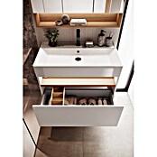 Camargue Nature Waschtischunterschrank (80 x 46 x 45 cm, Weiß/Eiche) | BAUHAUS