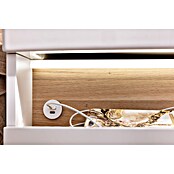 Camargue Nature Waschtischunterschrank (80 x 46 x 45 cm, Weiß/Eiche) | BAUHAUS