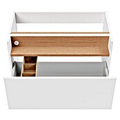 Camargue Nature Waschtischunterschrank (80 x 46 x 45 cm, Weiß/Eiche) | BAUHAUS