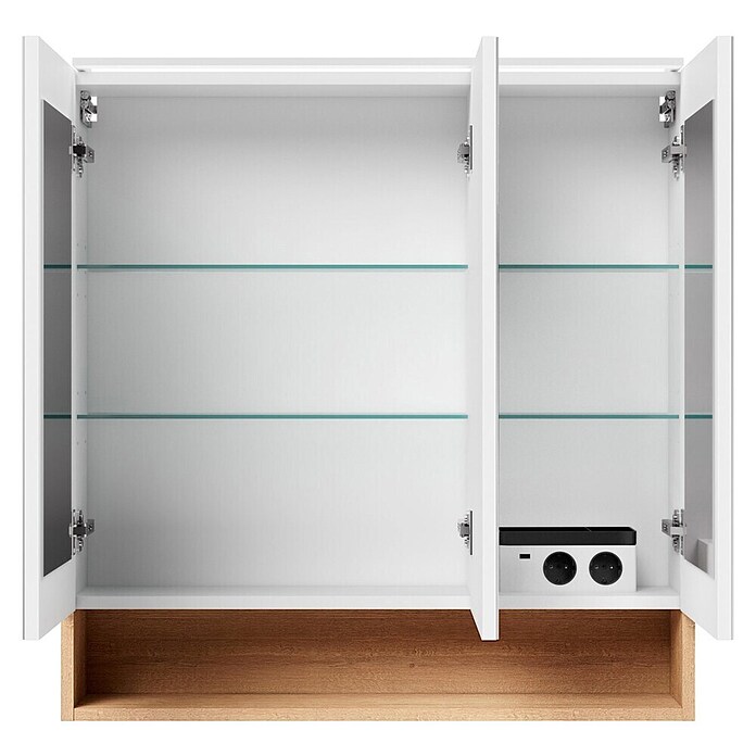 Camargue Nature LED-Spiegelschrank (B x H: 80 x 82 cm, Mit Beleuchtung) | BAUHAUS