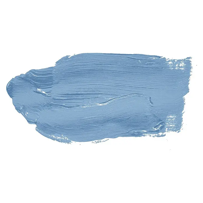 Livingwalls Wandfarbe Blau Blue Herring 3004 5l - Matt, 5 l - Blauer, strukturierter Pinselstrich.
