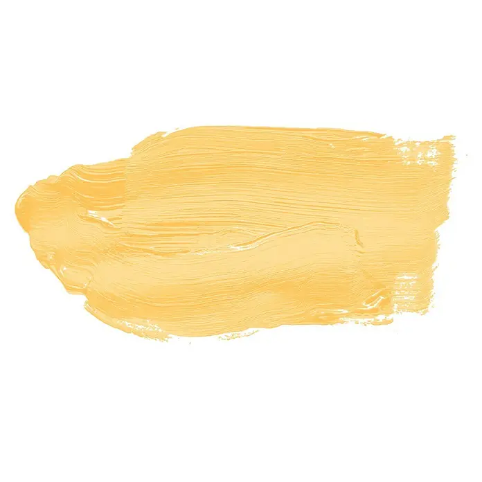 Livingwalls Wandfarbe Gelb Mighty Mango 5003 2,5l - Matt, 2,5 l - Texturierter gelber Pinselstrich.