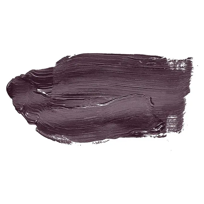 Livingwalls Wandfarbe Violett Beady Beetroot 2007 2,5l - Matt, 2,5 l - Texturierter dunkelvioletter Farb- oder Make-up-Abstrich mit sichtbaren Pinselstrichen.