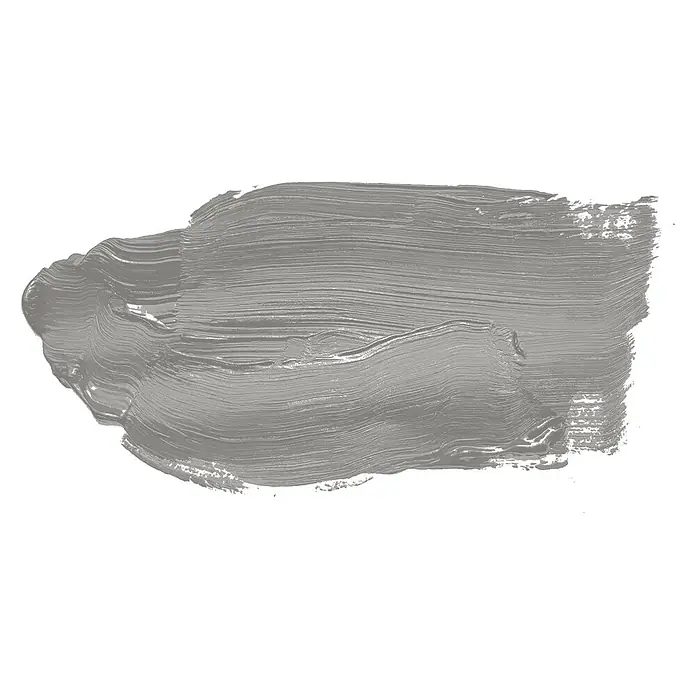 Livingwalls Wandfarbe Grau Grey Salt 1010 2,5l - Matt, 2,5 l - Strukturierter grauer Pinselstrich mit sichtbaren Pinselspuren.