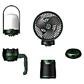 Punjiva stolna svjetiljka s ventilatorom i ručnom svjetiljkom  (Boja: Zelena, Boja svjetla: Neutralno bijelo) | BAUHAUS