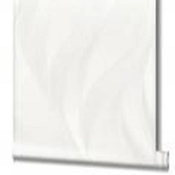 Livingwalls Vliestapete Grafisch, beige - beige, 10.050 x 530 mm - Teilweise abgerolltes weißes Stoffrollo.