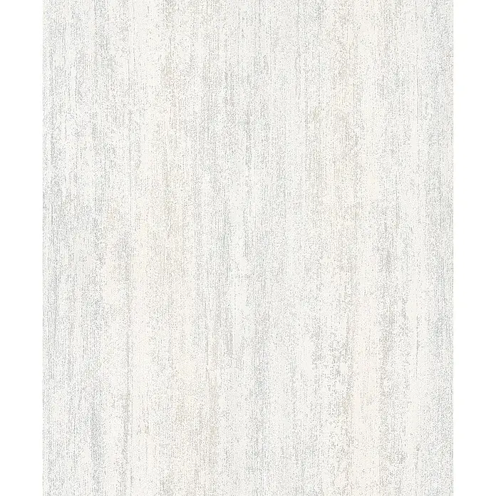 Livingwalls Vliestapete Struktur, greige - greige, 10.050 x 530 mm - Hellgraue und cremeweiße Strukturtapete mit vertikalem Used-Look-Muster.