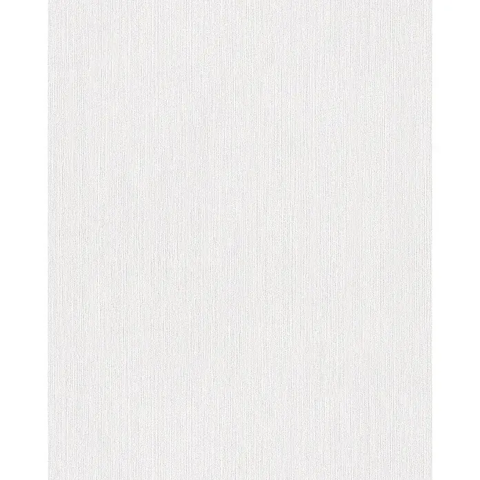 Livingwalls Vliestapete Uni, weiß, pearl - pearl, 10.050 x 530 mm - Weiße texturierte Oberfläche mit feinen vertikalen Linien.