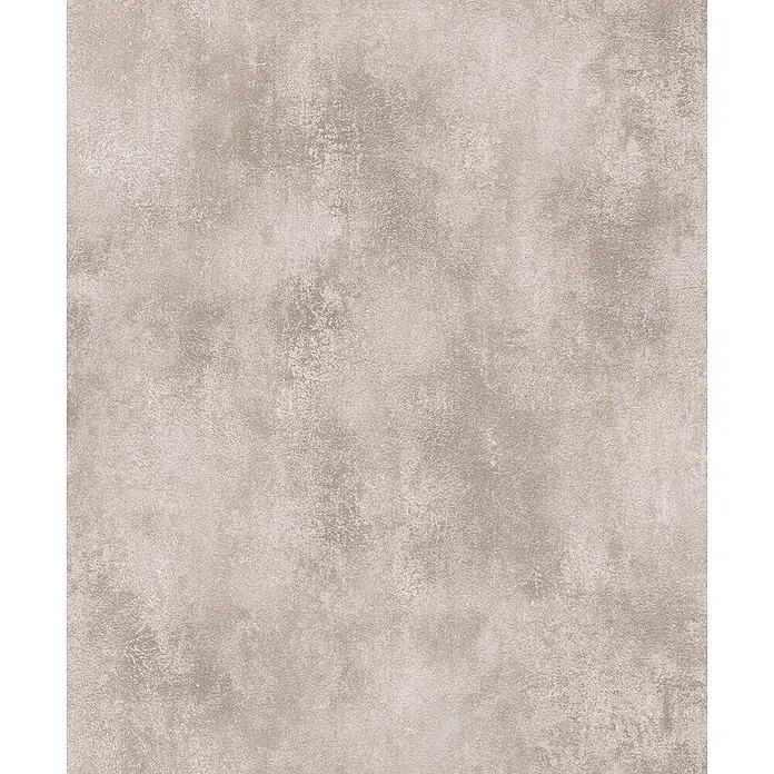 Livingwalls Vliestapete Uni, beige, braun - braun, 10.050 x 530 mm - Helle beigegraue, abgenutzte Beton- oder Putztextur für Oberflächen.