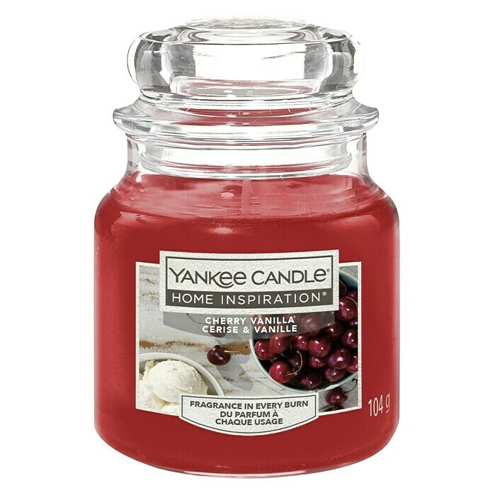 Yankee Candle Home Inspirations DuftkerzeIm Glas, Cherry Vanilla, Small Front View