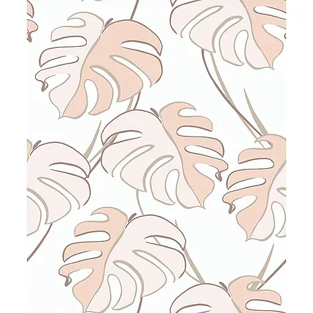 Livingwalls  Vliestapete Floral, weiß-beige