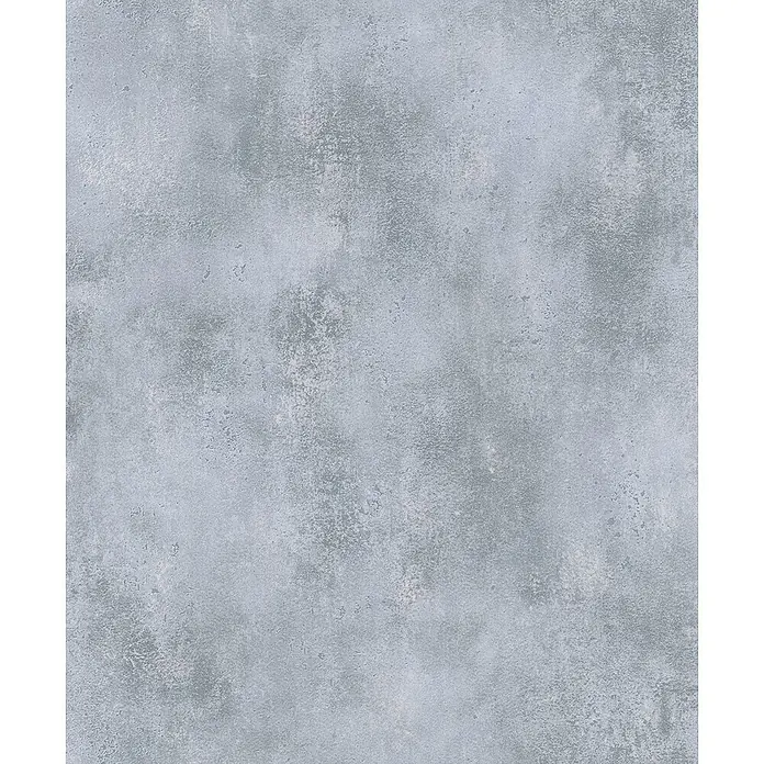 Livingwalls Vliestapete Uni, grau - grau, 10.050 x 530 mm - Industrielle graue Betonoptik-Oberflächentextur.