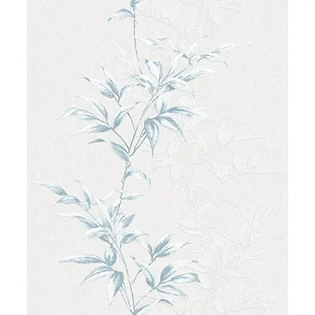 Livingwalls  Vliestapete Floral, greige, blau