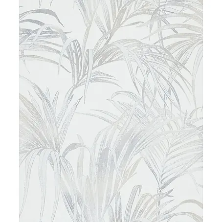 Livingwalls  Vliestapete Floral, weiß-beige
