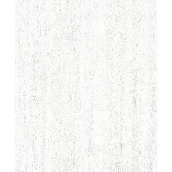 Livingwalls Vliestapete Struktur, weiß - weiß, 10.050 x 530 mm - Hellgraue, texturierte Oberfläche mit feinen vertikalen Linien.
