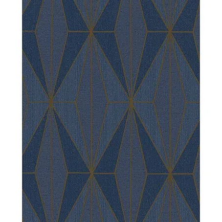 Livingwalls  Vliestapete Grafisch, blau, gold