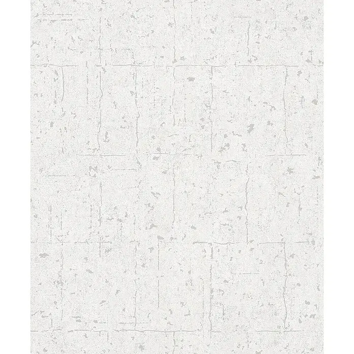 Livingwalls Vliestapete Struktur, grau - grau, 10.050 x 530 mm - Hellgraue Strukturtapete mit dezentem, patiniertem Betonmuster.