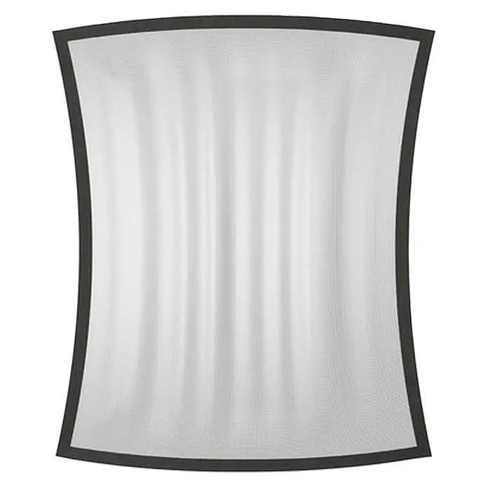 Schellenberg Mosquitera para ventana Pop Up - An x Al: 100 x 120 cm, Color bastidor: Blanco, Montaje de la mosquitera: Inserción - Pantalla blanca curva con marco negro.