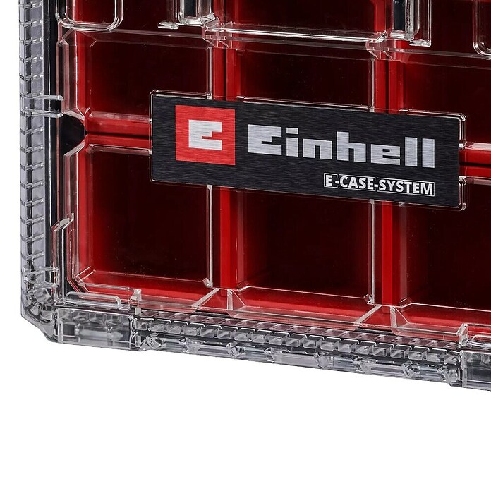Einhell Kovčeg za sitni materijal E-Case  (Crvena/Crna, D x Š x V: 299 x 261 x 77 mm) | BAUHAUS