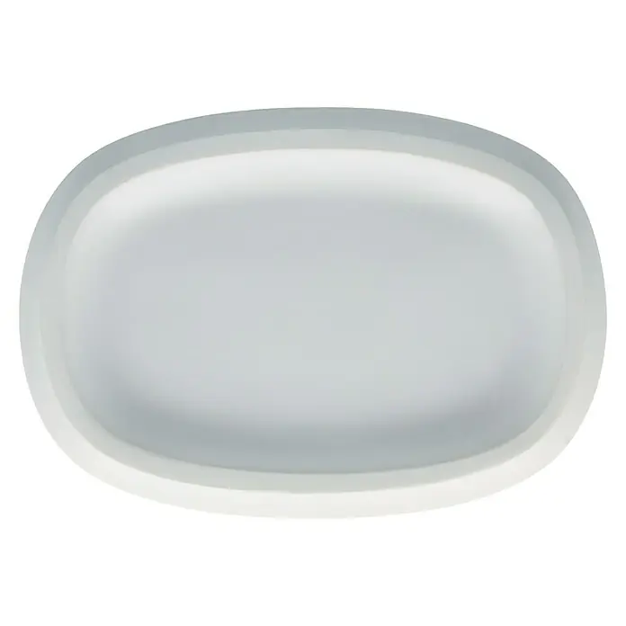 Venus Flakoni Seifenschale - Weiß, Polyresin - Ovaler, weißer Servierteller mit abgerundeten Kanten. Ideal für die stilvolle Präsentation von Speisen bei Tisch.