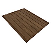 Metdach Fassadenpaneel H12 (250 x 91 cm, Nussbaum, Stahl) | BAUHAUS