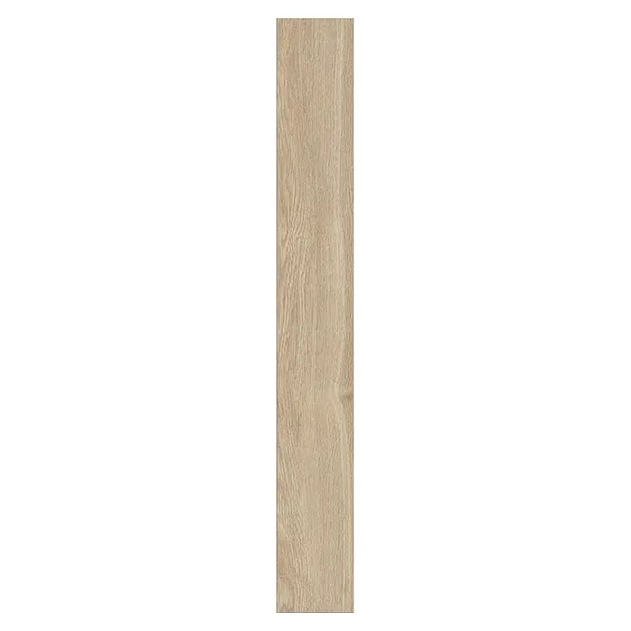 Krono Original Laminat Classic Silent Eco - Eurus Oak, Landhausdiele, 1.288 x 195 x 9 mm - Hellbraune Holzoptik-Diele mit ausgeprägter Maserung.