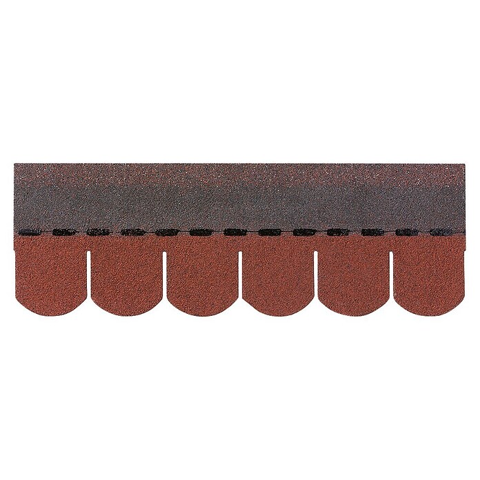 Biberschindel (Rot, 2 m², Bitumen)