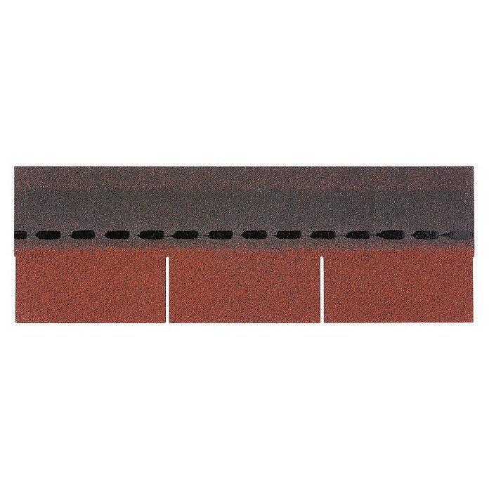 Rechteckschindel (Rot, 2 m², Bitumen)