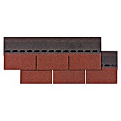 Rechteckschindel (Rot, 2 m², Bitumen)