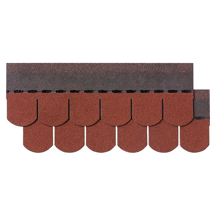 Biberschindel (Rot, 2 m², Bitumen)