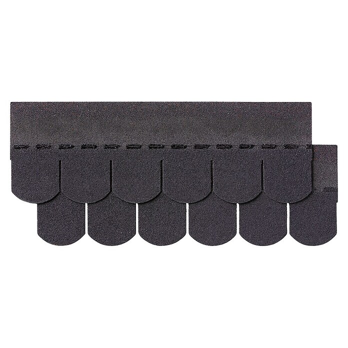 Biberschindel (Schwarz, 2 m², Bitumen)