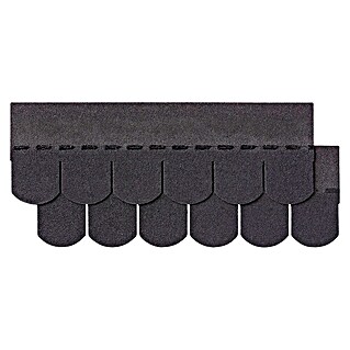 Biberschindel (Schwarz, 14 Stk., Bitumen)