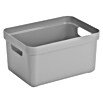 Sunware Aufbewahrungsbox (L x B x H: 25,2 x 18 x 12,2 cm, Kunststoff, Hellgrau)
