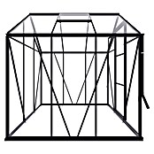 Kas Kate I Full Option pakket (Buitenmaat incl. dakoverstek (b x d): 192 x 192 cm, Materiaal zijwand: Glas, 3 mm, Zwart) | BAUHAUS
