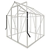 Kas Kate I Full Option pakket (Buitenmaat incl. dakoverstek (b x d): 192 x 192 cm, Materiaal zijwand: Glas, 3 mm, Wit) | BAUHAUS