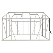 Kas Kate III Full Option pakket (Buitenmaat incl. dakoverstek (b x d): 192 x 314 cm, Materiaal zijwand: Glas, 3 mm, Wit) | BAUHAUS