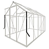 Kas Kate III Full Option pakket (Buitenmaat incl. dakoverstek (b x d): 192 x 314 cm, Materiaal zijwand: Glas, 3 mm, Wit) | BAUHAUS
