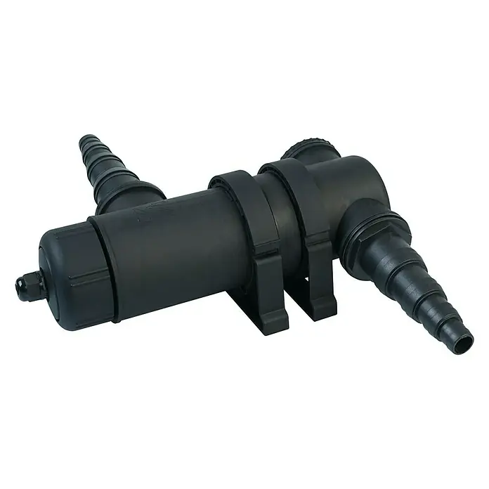 Ubbink UV-C-Einheit AlgClear 5000 - 7 W - Schwarzer UV-Klärer für Teiche, ideal zur Bekämpfung von Algen und Bakterien im Wasser, sorgt für klares Teichwasser.