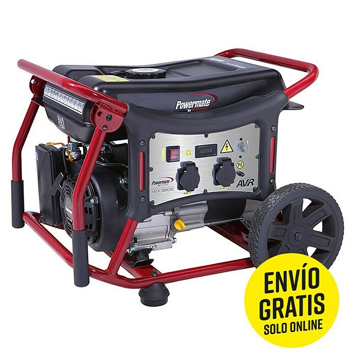 Pramac Powermate Generador WX3200 (2.450 W, Volumen del depósito: 17 l)