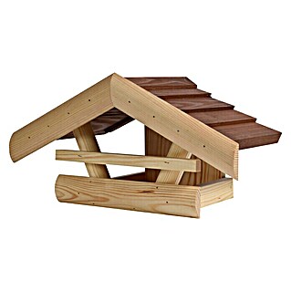 Dobar Vogelfutterhaus zum Aufhängen (L x B x H: 36 x 20 x 20 cm, Natur/Braun, Holz)