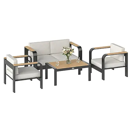 Outsunny  Loungemöbel-Set